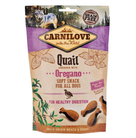 Carnilove Dog Soft Snack с перепелом и орегано для собак 200 г